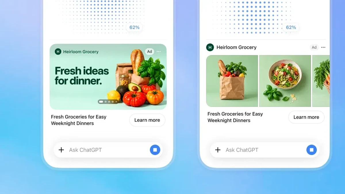 The visual ad format in ChatGPT