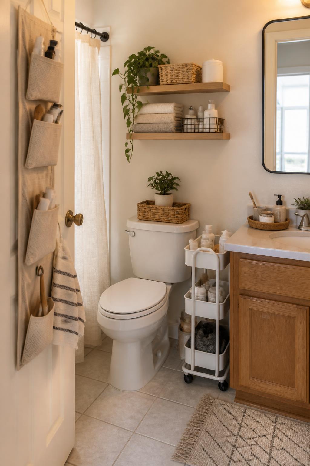 Small bathroom storage